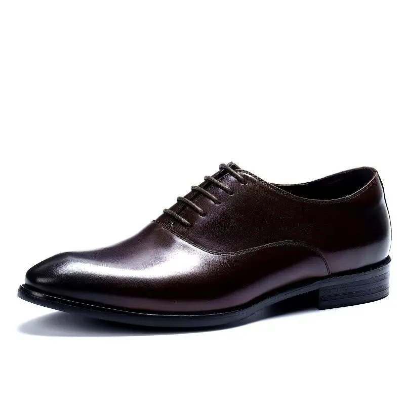 LuxeLeather Classy Oxford Dress Shoes