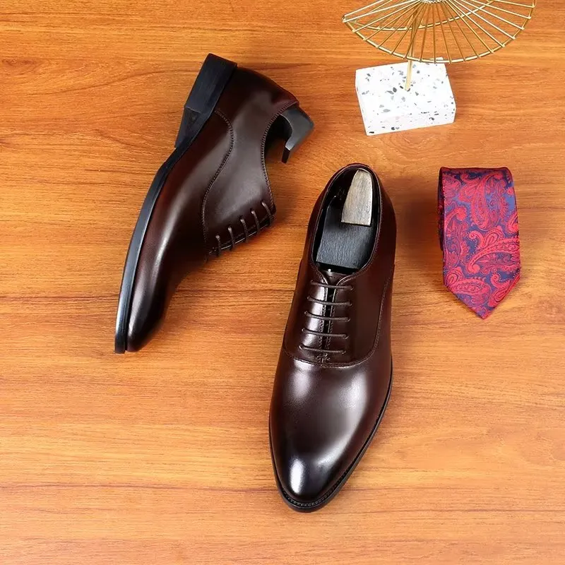 LuxeLeather Classy Oxford Dress Shoes