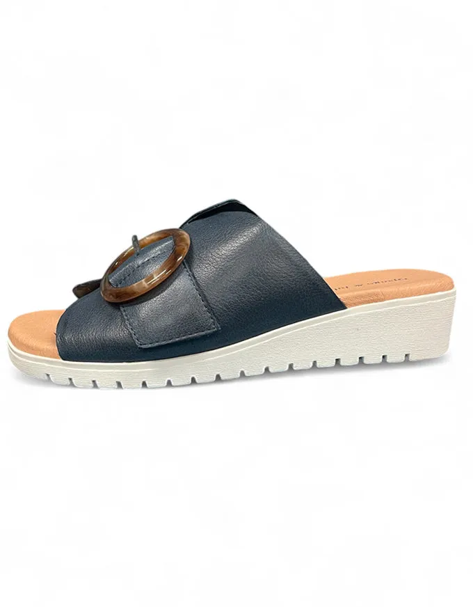 Madelle Sandal Navy-White