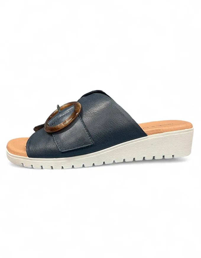 Madelle Sandal Navy-White