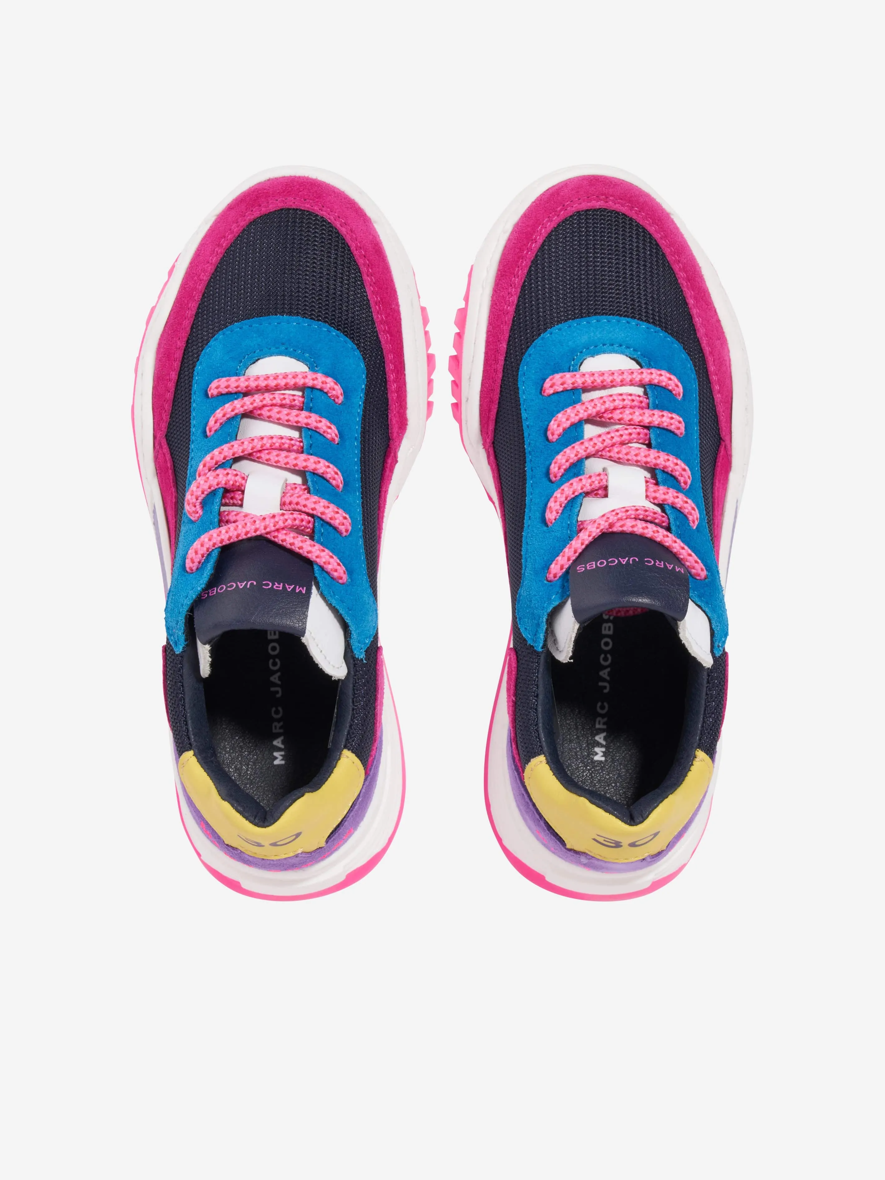 MARC JACOBS Girls Lace Up Trainers in Multicolour