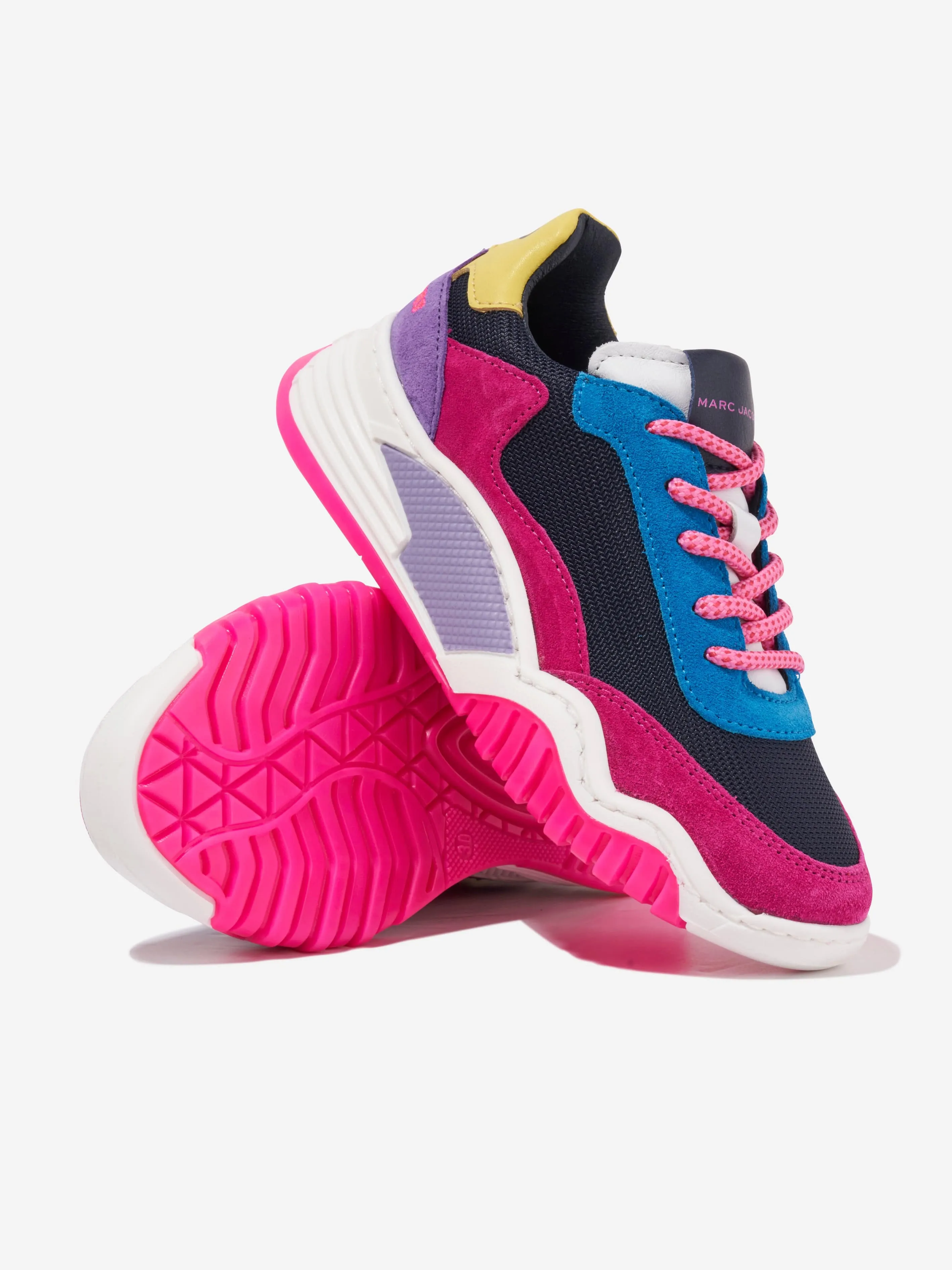 MARC JACOBS Girls Lace Up Trainers in Multicolour