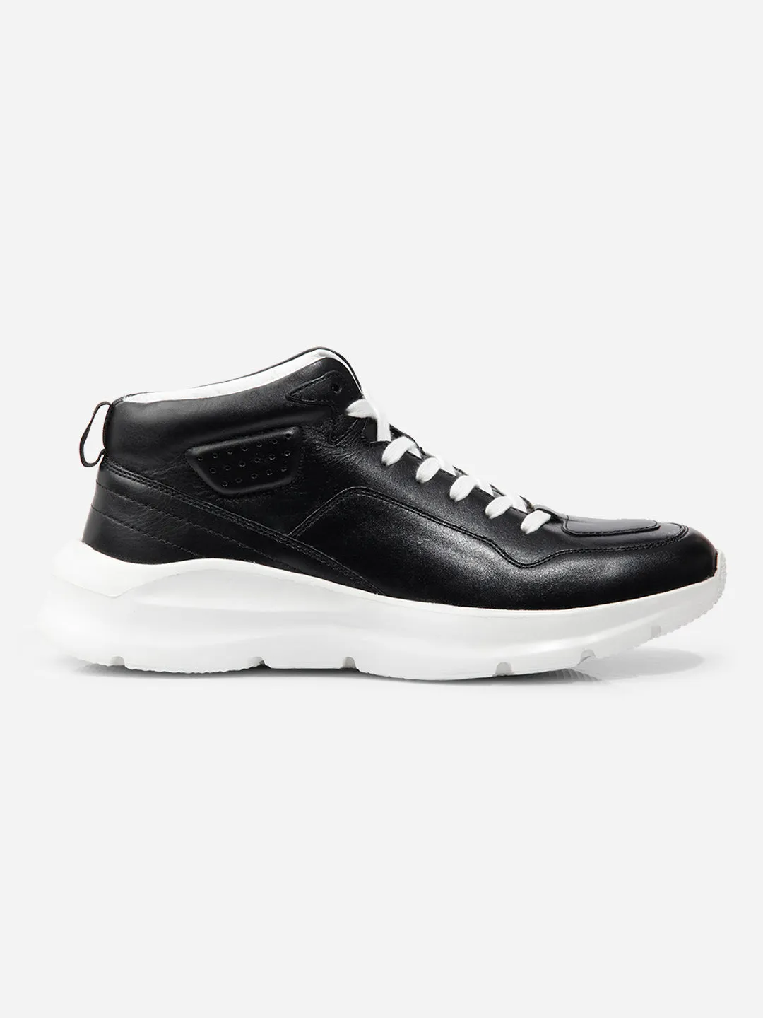 Men Black Leather Sneaker (ID3093)