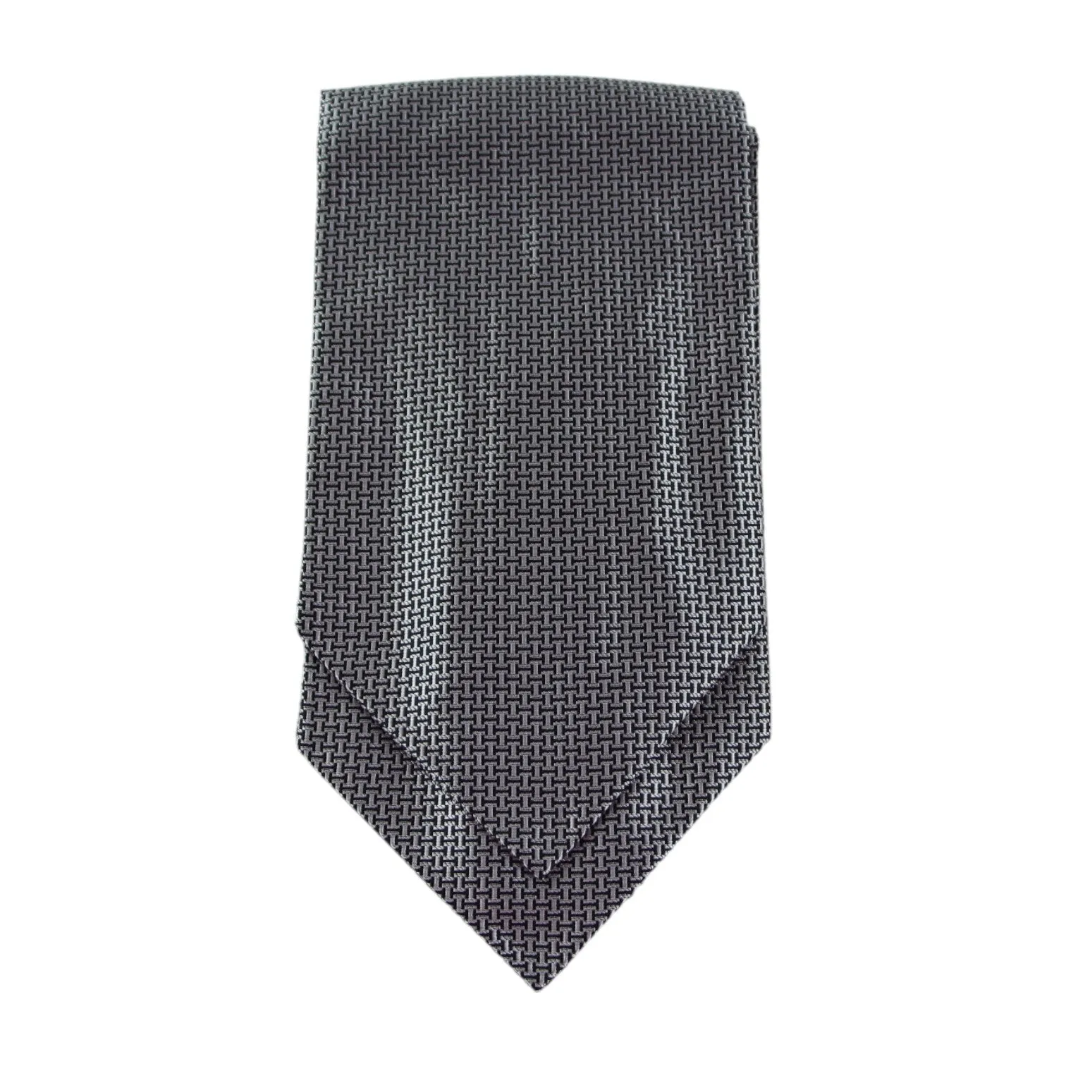 Mens Grey & Black Tetris Patterned Cravat