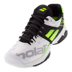 Men's Propulse Fury White and Fluo Aero All Court Tennis Shoes