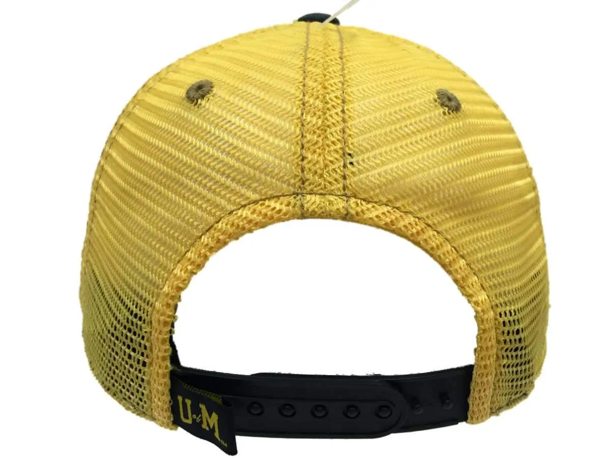 Michigan Wolverines TOW Navy Yellow Past Mesh Adjustable Snapback Slouch Hat Cap