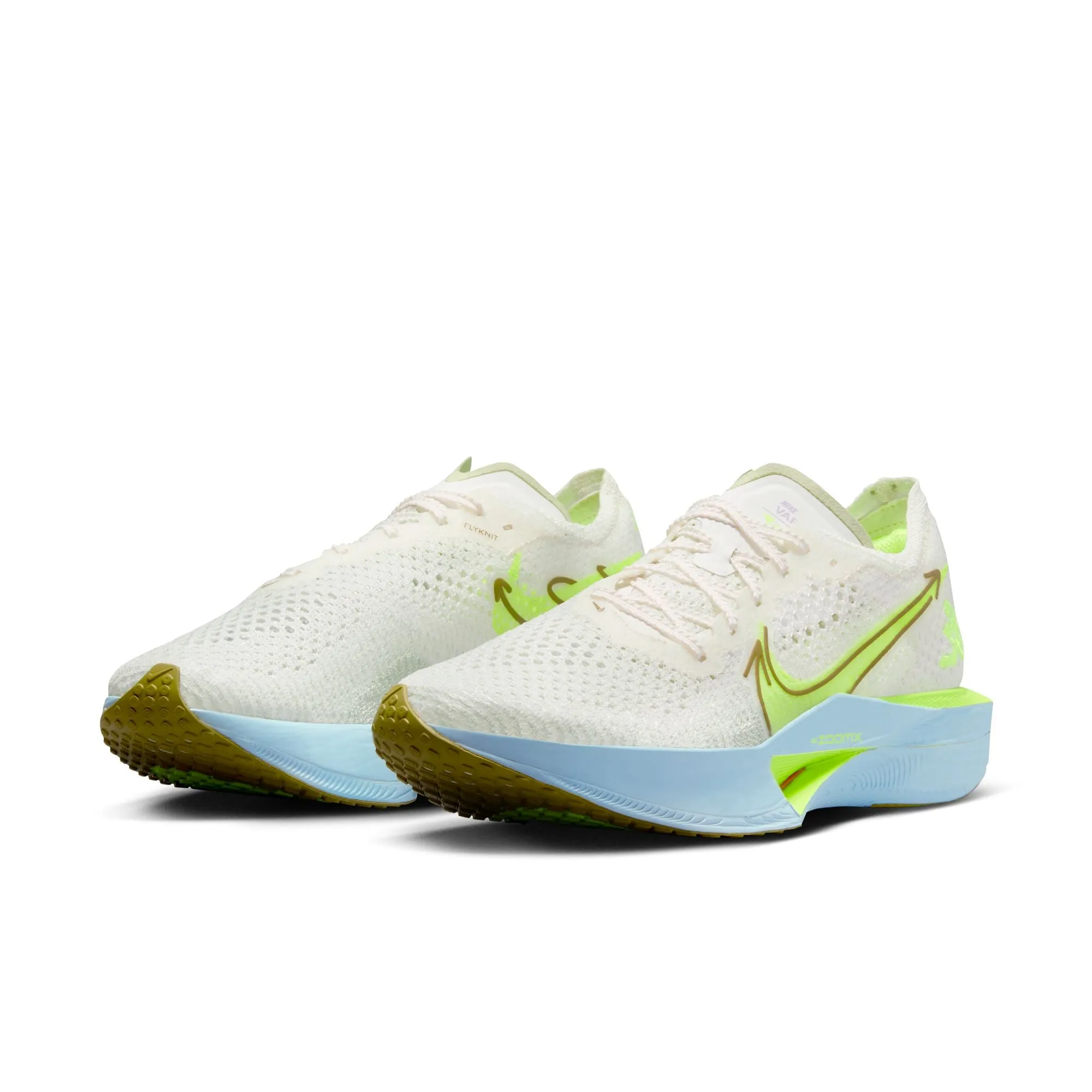 Nike Women's Vaporfly 3 Running Shoes Sail / Olive Aura / Volt / Glacier Blue