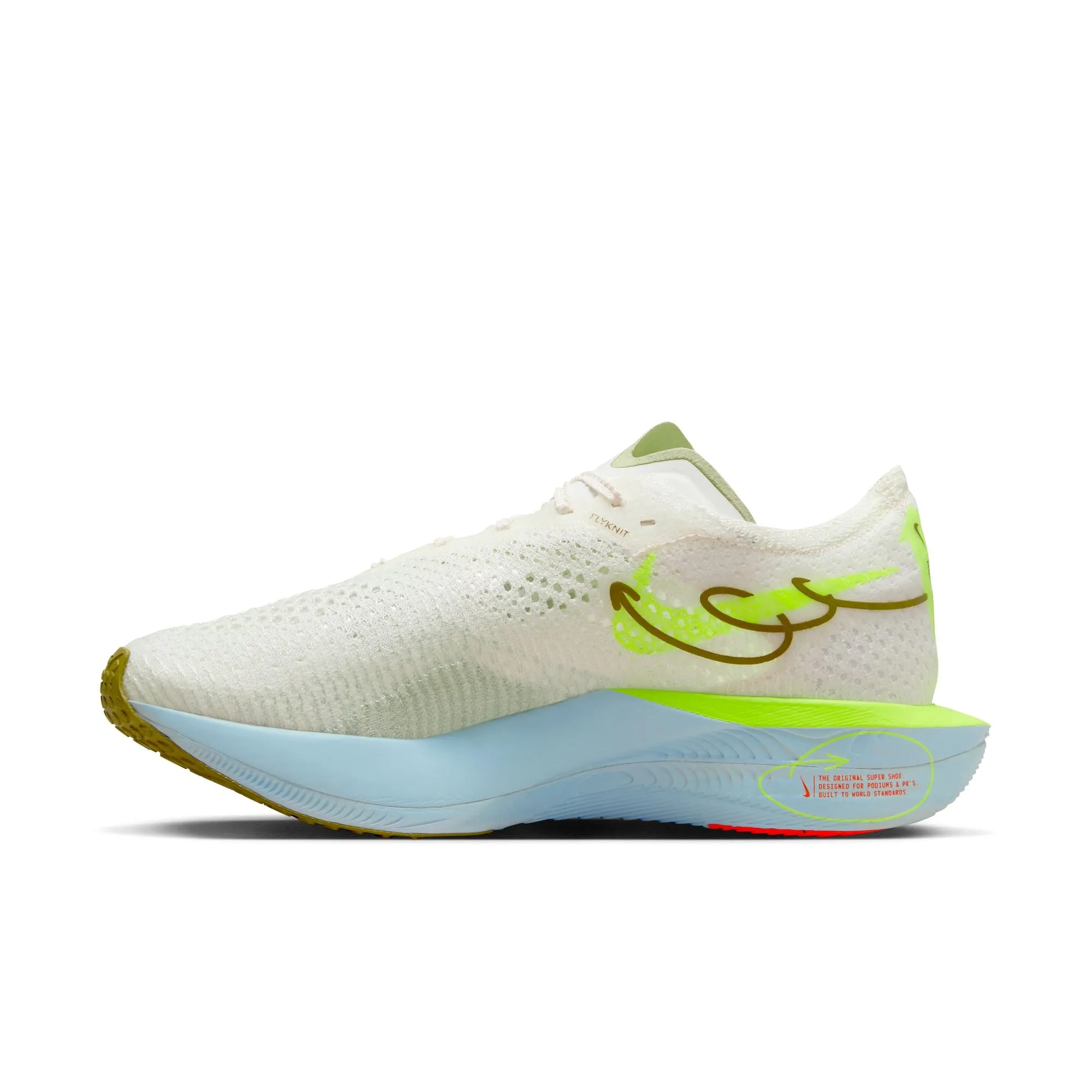 Nike Women's Vaporfly 3 Running Shoes Sail / Olive Aura / Volt / Glacier Blue