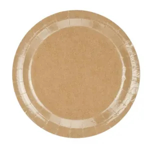 Plain Kraft Paper Plates