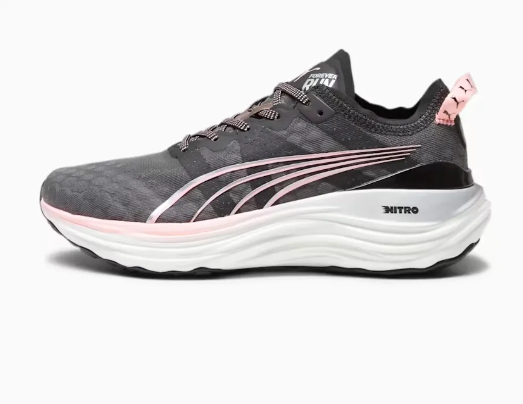 Puma Womens ForeverRUN NITRO™- Puma Black/Koral Ice/Puma Silver (377758-08)