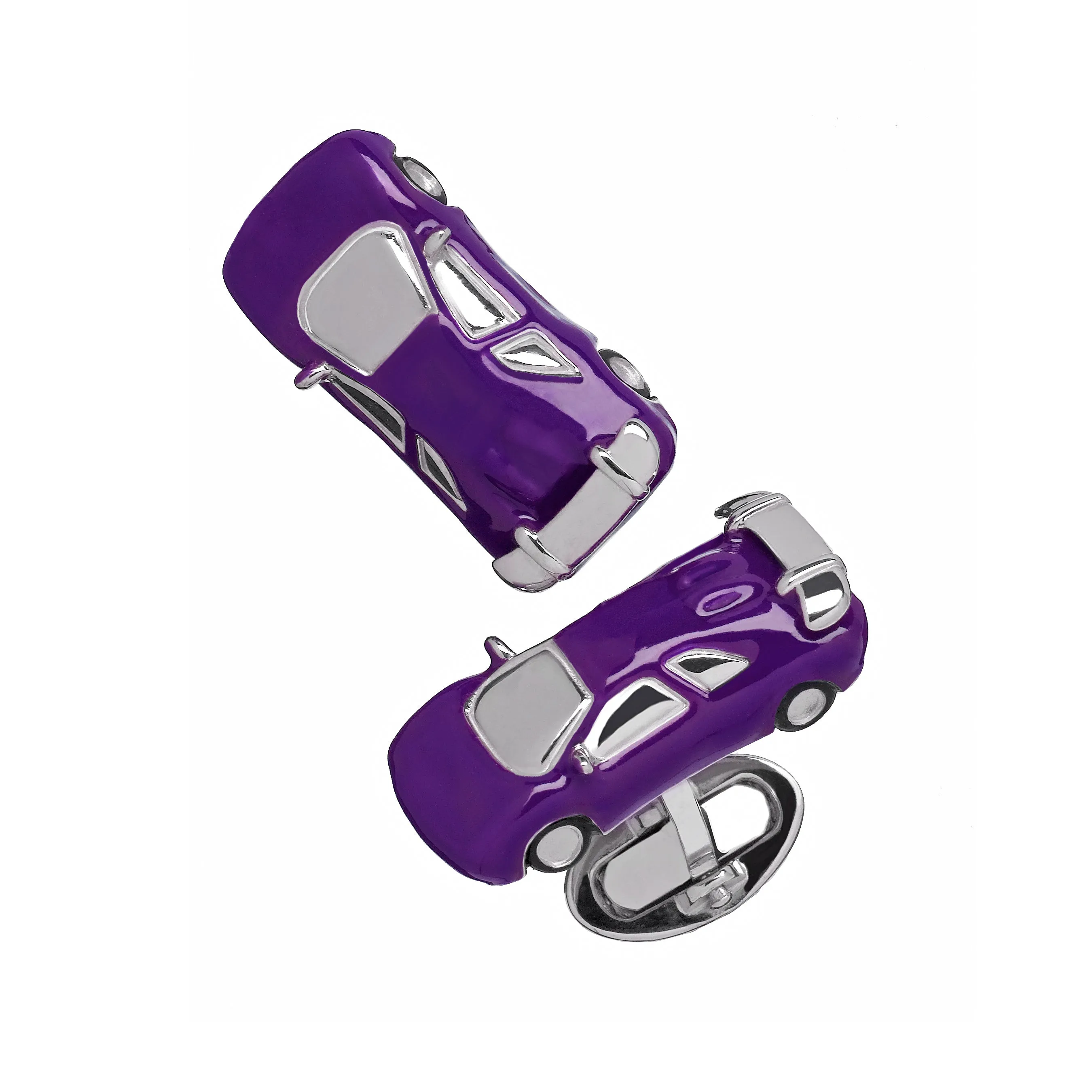 Race Car Sterling Cufflinks