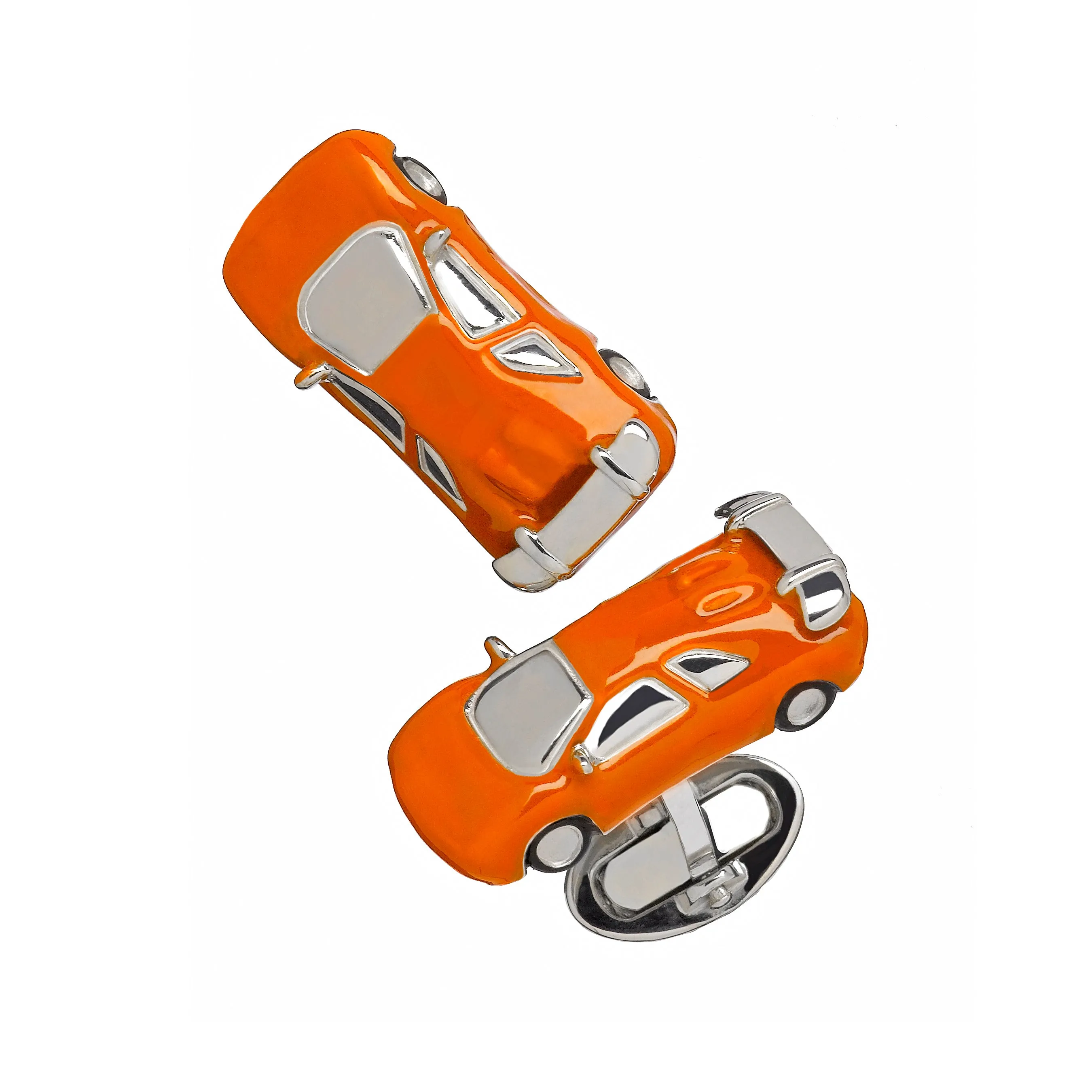 Race Car Sterling Cufflinks