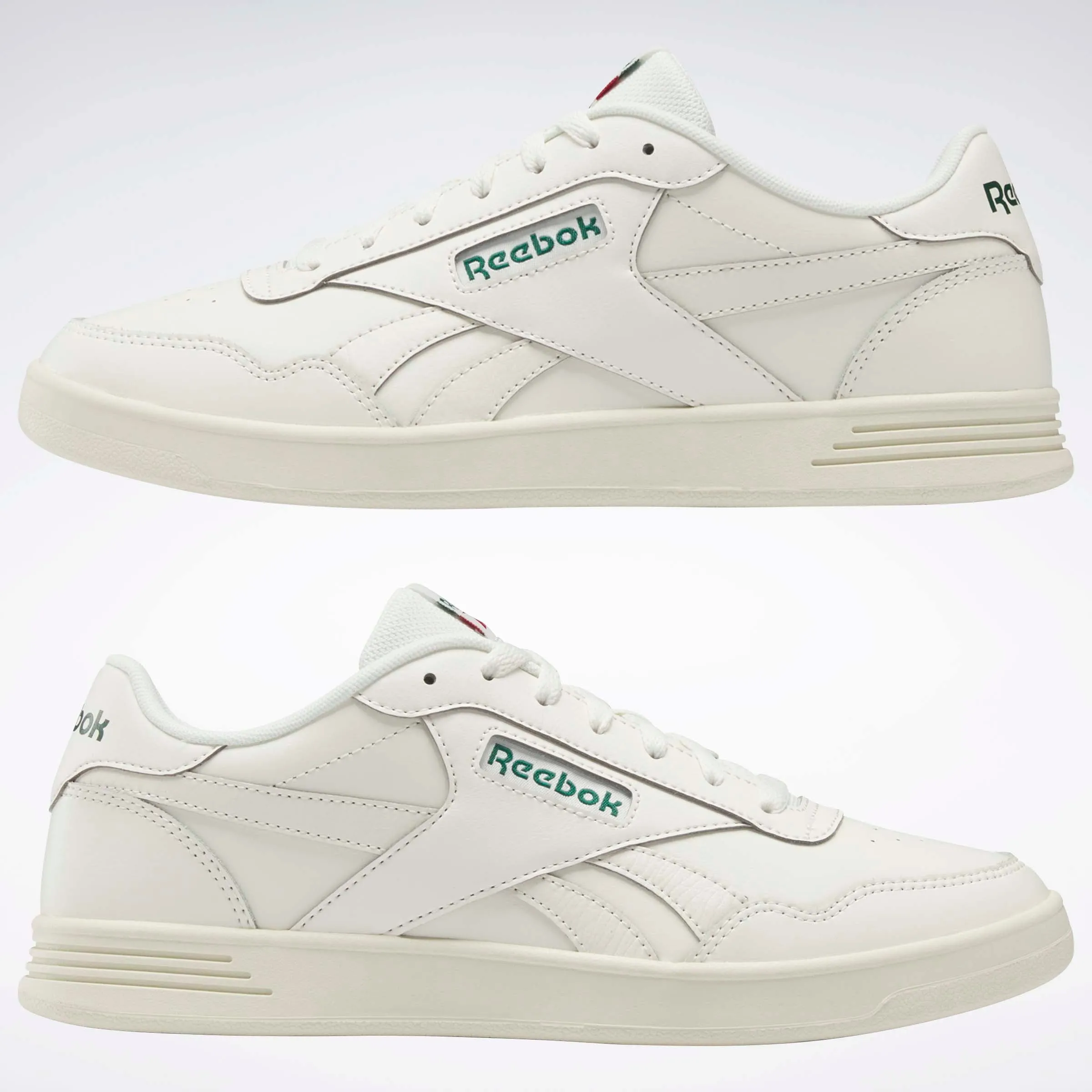 Reebok Court Advance Chalk/Dark Green/Flash Red