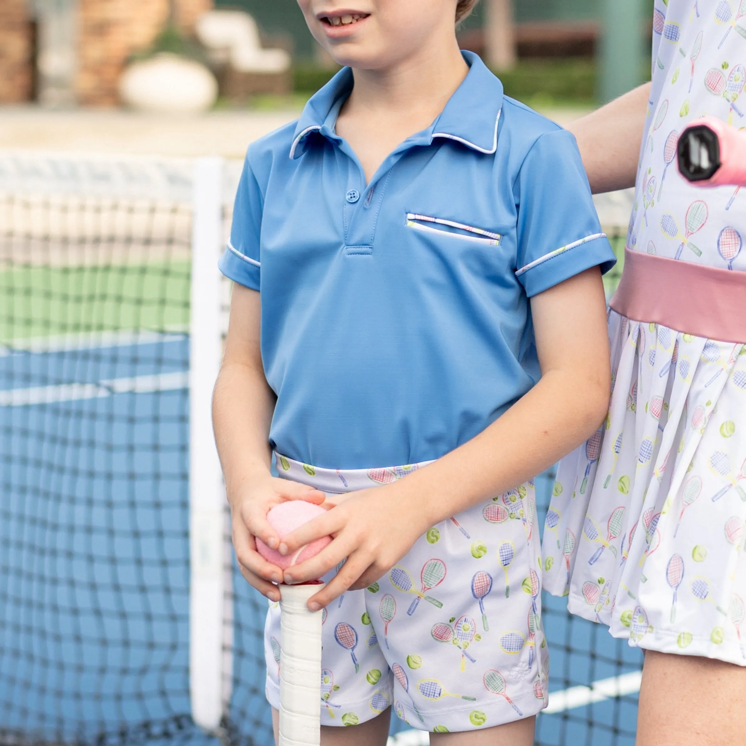 Roger Boy Shorts - Racket Print