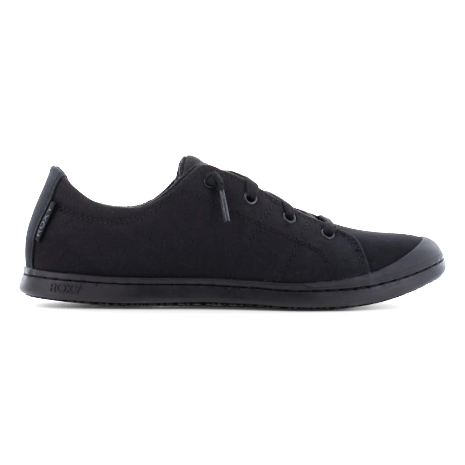 Roxy at Work Womens Bayshore Lifestyle Black Canvas Work Shoes