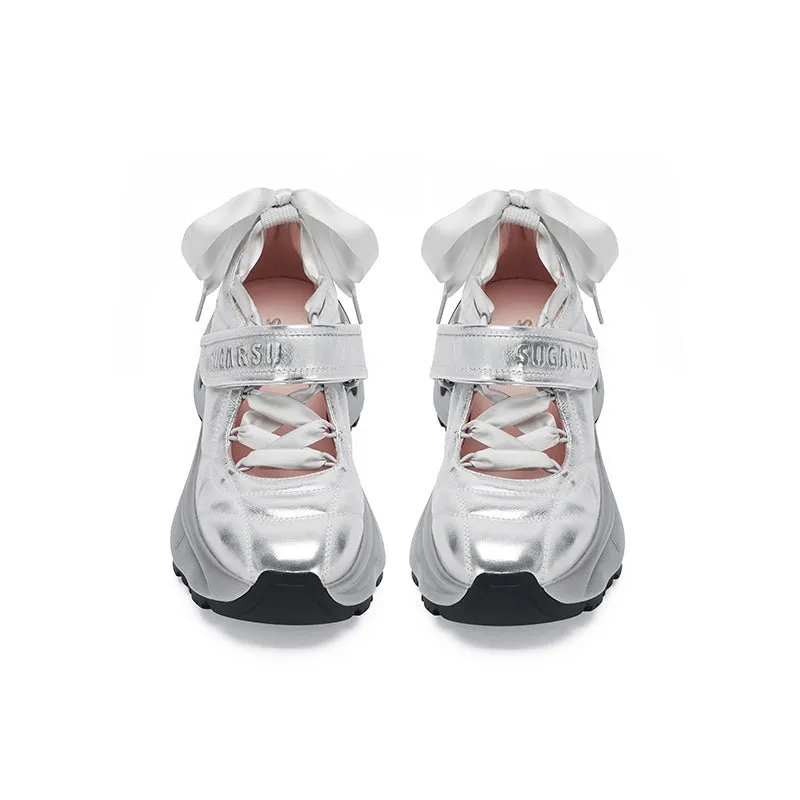 Sports Barre Mary Jane Shoes Silvery