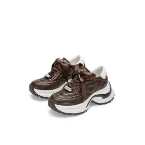 Sports Style De Training Thick Sole Shoes Brown