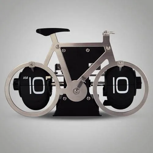 Stainless Steel Digital Automatic Creative Bike Clock