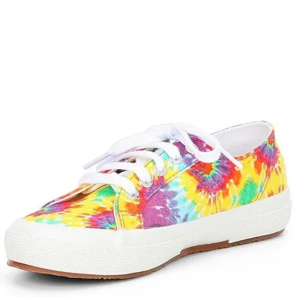 Superga Tie-Dye Canvas Sneakers 2750 Size 8