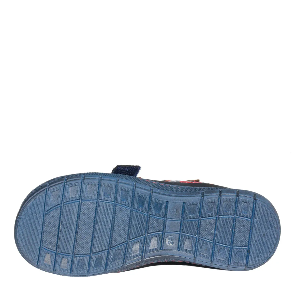 Szamos Kid Boy Sandals In Dark Blue Color And Race Car Pattern With Double Velcro Strap - Made In Europe