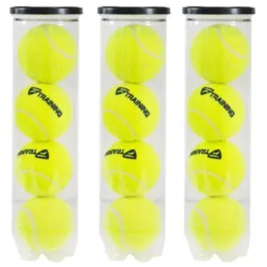 Tecnifibre Training Tennis Balls - Pack of 3 (Total 12 Balls)