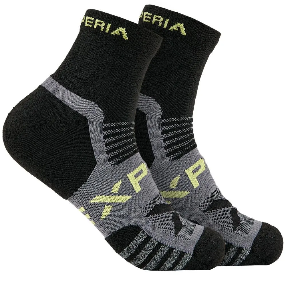 Thorlo Experia UltraLight Padded Ankle Socks - Black