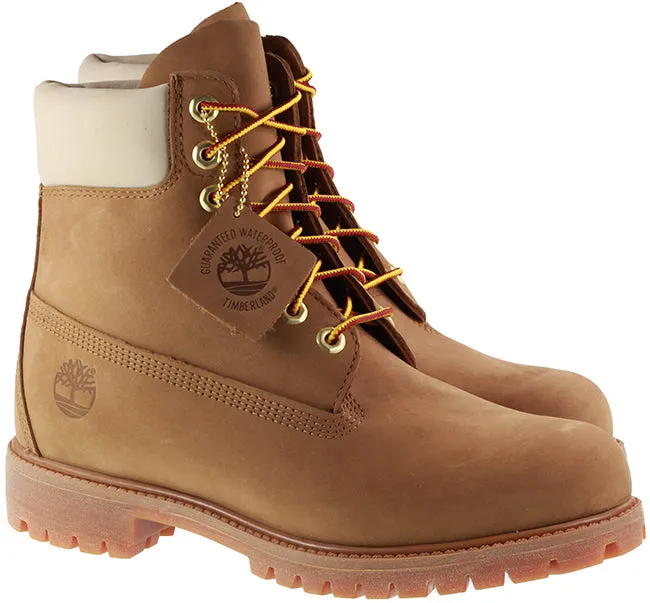 Timberland Boots Mens 6 Inch Prem Brown Beige