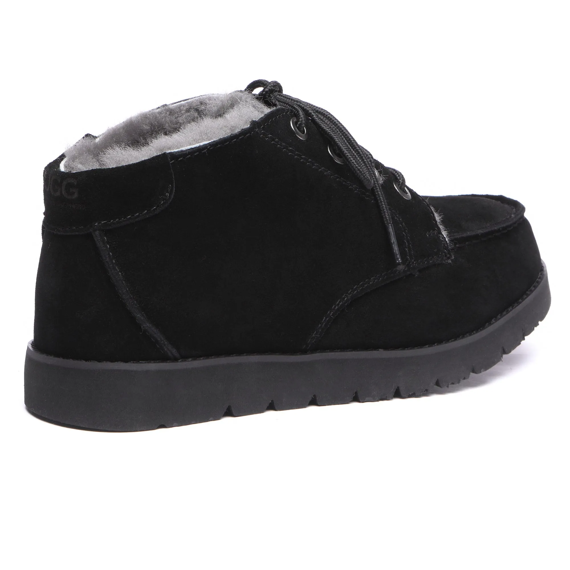 UGG Lace Up Sheepskin Men Ankle Boots