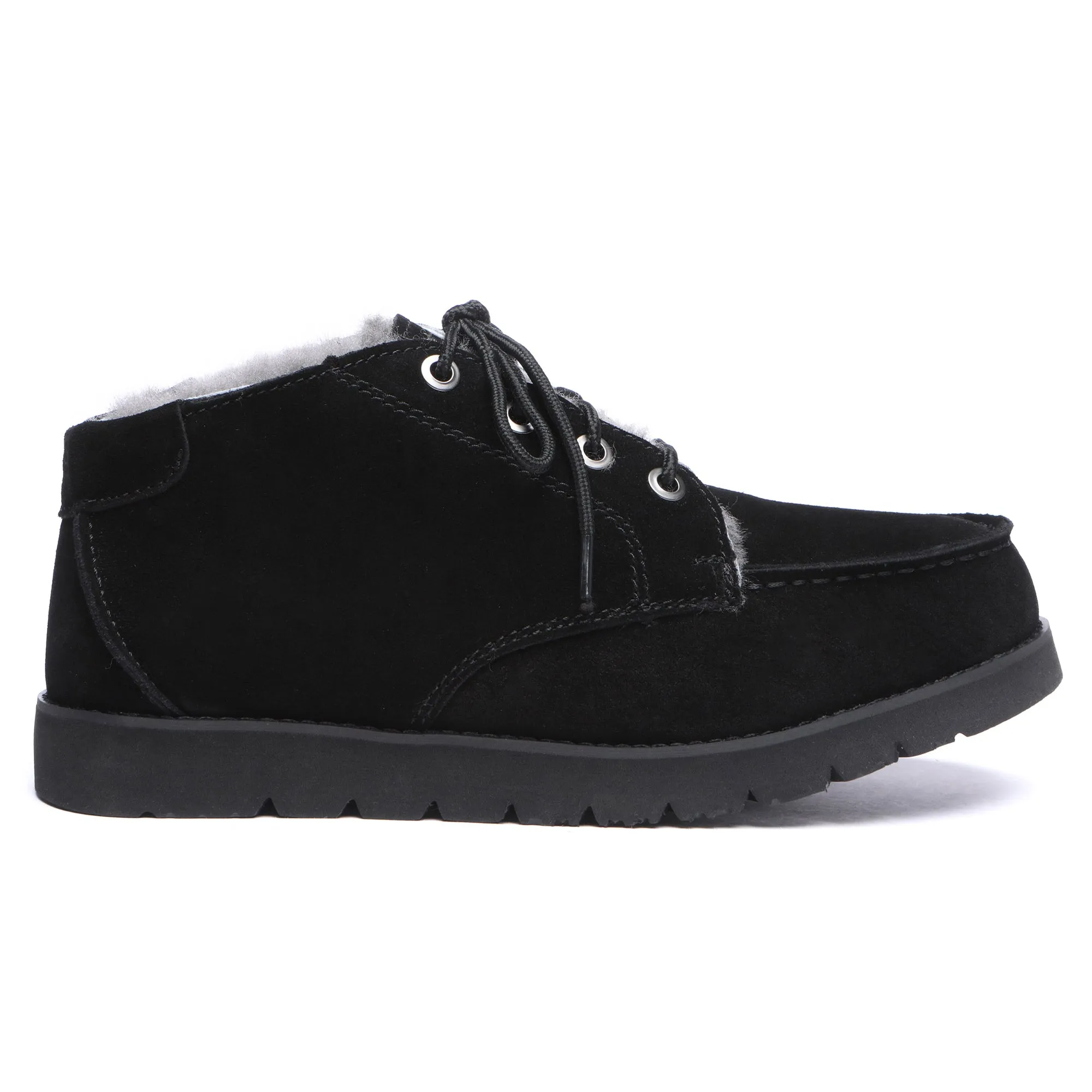 UGG Lace Up Sheepskin Men Ankle Boots