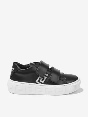 Versace Kids Leather La Greca Trainers