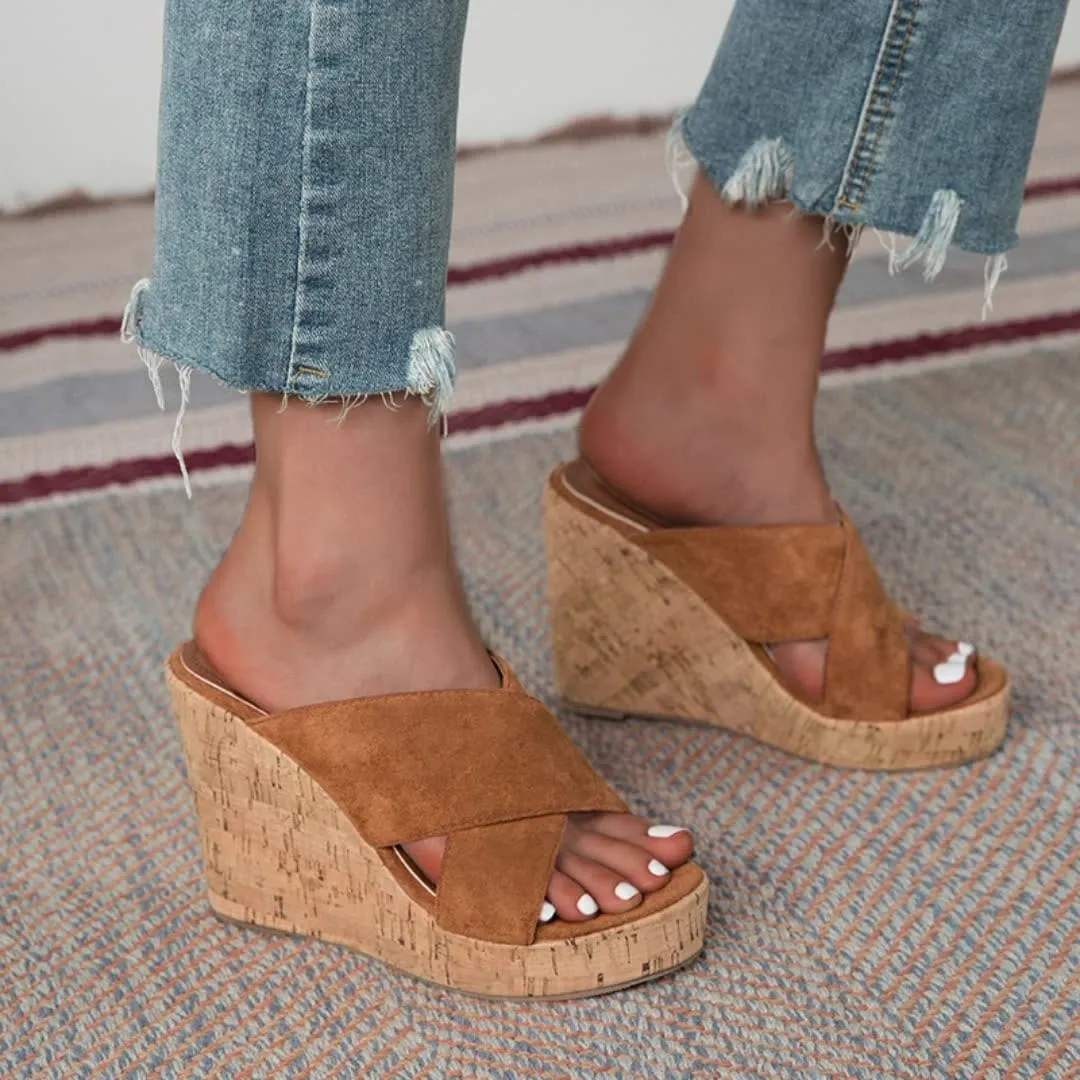 Wedge High Heeled Sandals