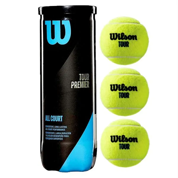 Wilson Tour Premier Tennis Ball – 12 Ball Bundle (4 Cans)