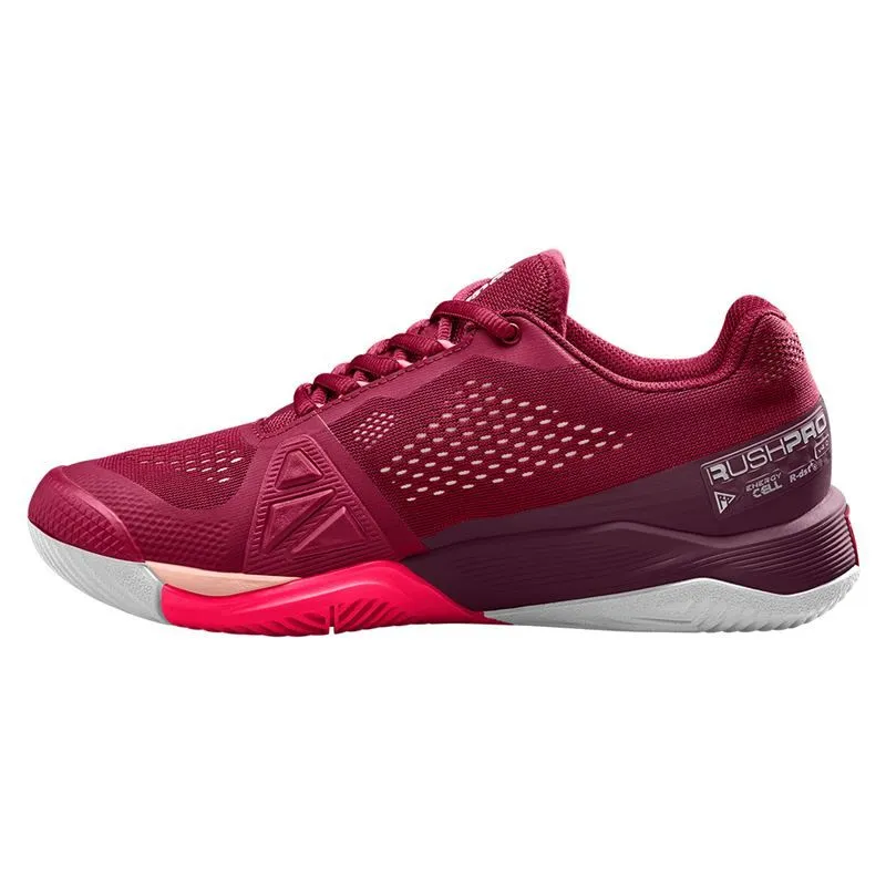 Wilson Women's Rush Pro 4.0 Tennis Shoes Beet Red