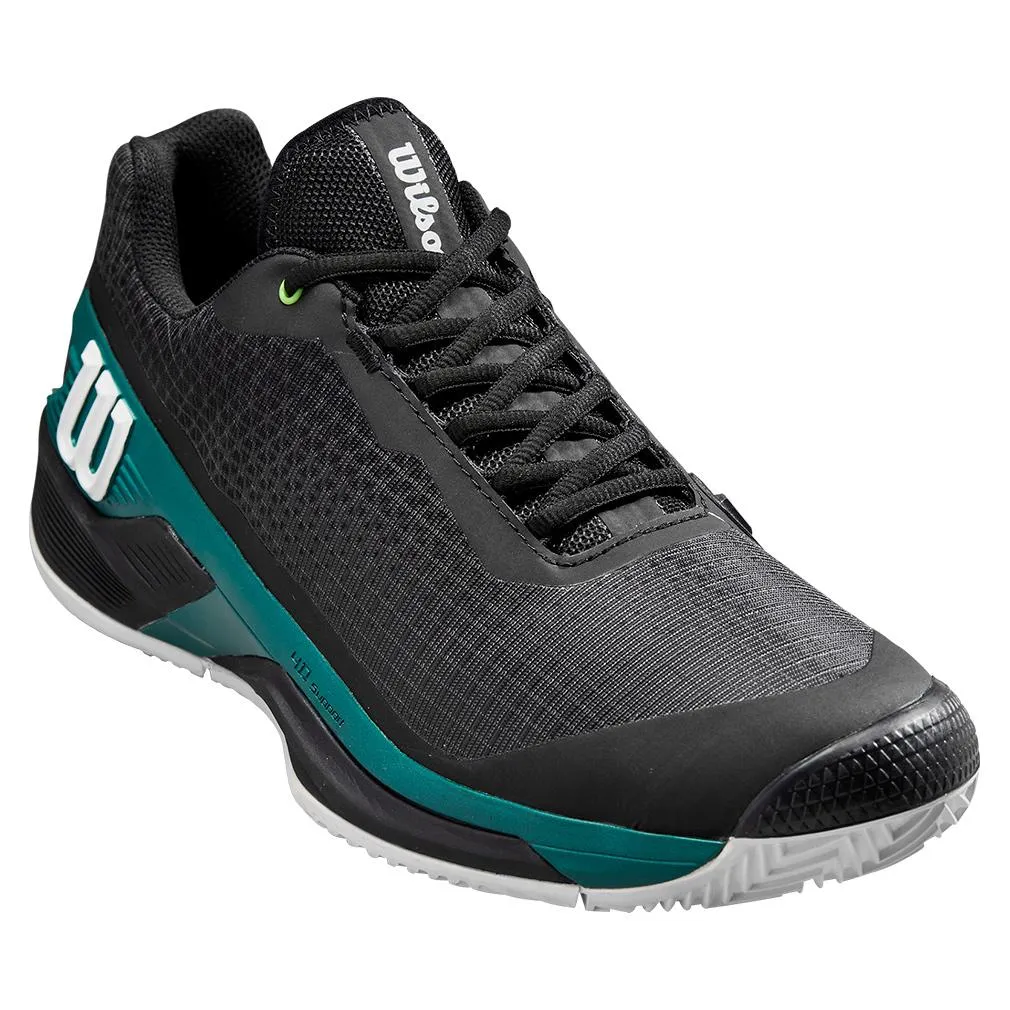 Wilson Women's Rush Pro 4.0 Tennis Shoes Black Deep Teal