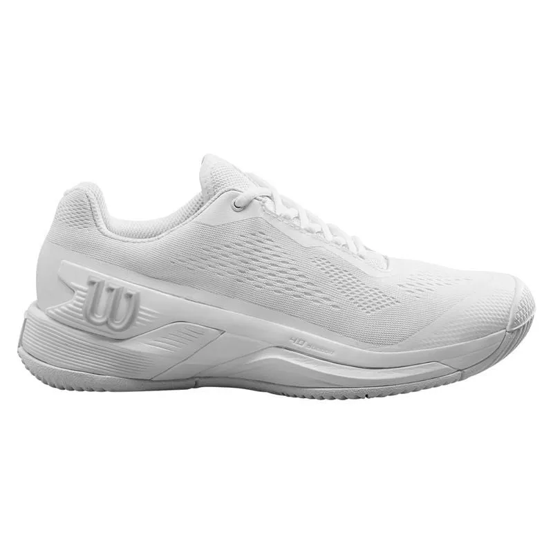 Wilson Women's Rush Pro 4.0 Tennis Shoes White White