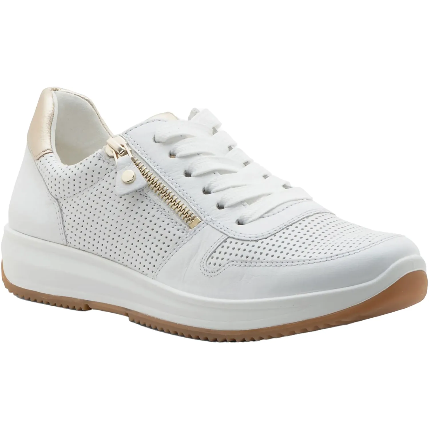 Women's Ara Opal White Calf Leather