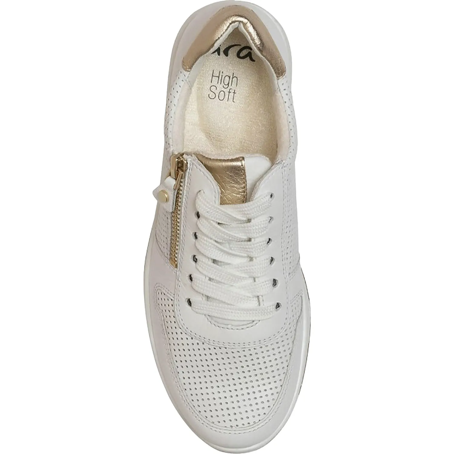 Women's Ara Opal White Calf Leather