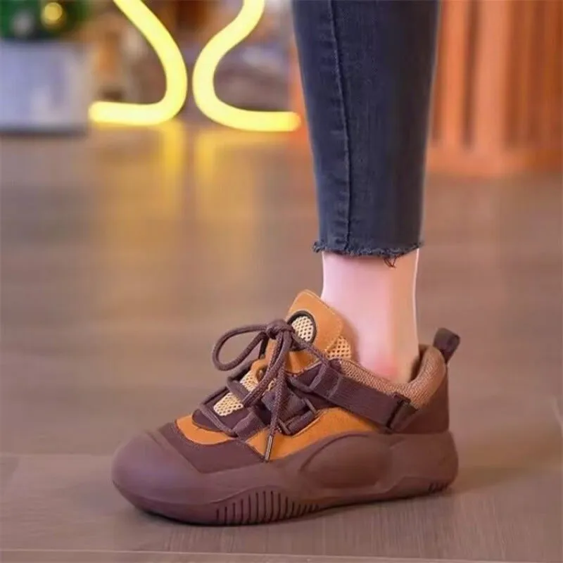 Women's Board Shoes Solid Color Platform