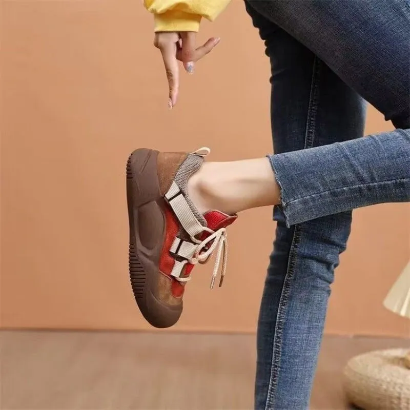 Women's Board Shoes Solid Color Platform