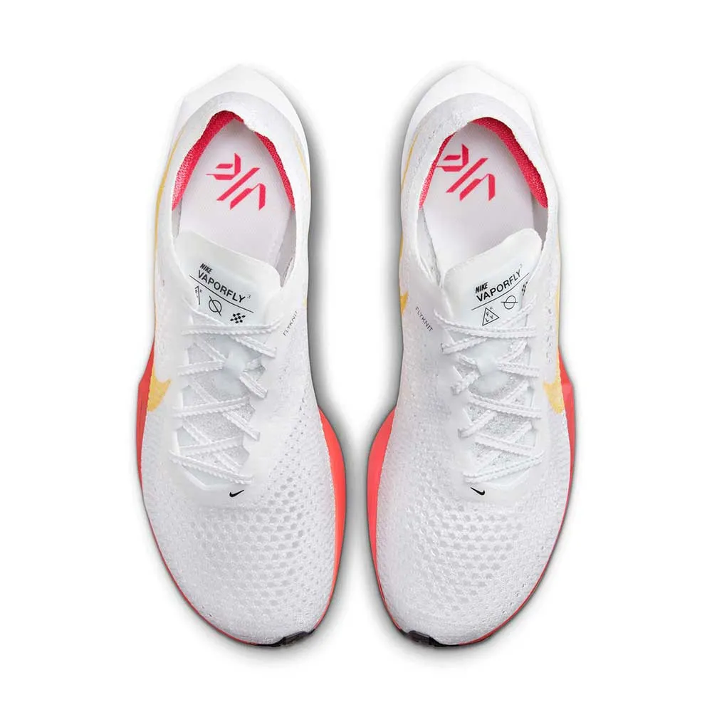 Women's Nike ZoomX Vaporfly Next% 3 Running Shoe - White/Topaz Gold/Sea Coral - Regular (B)