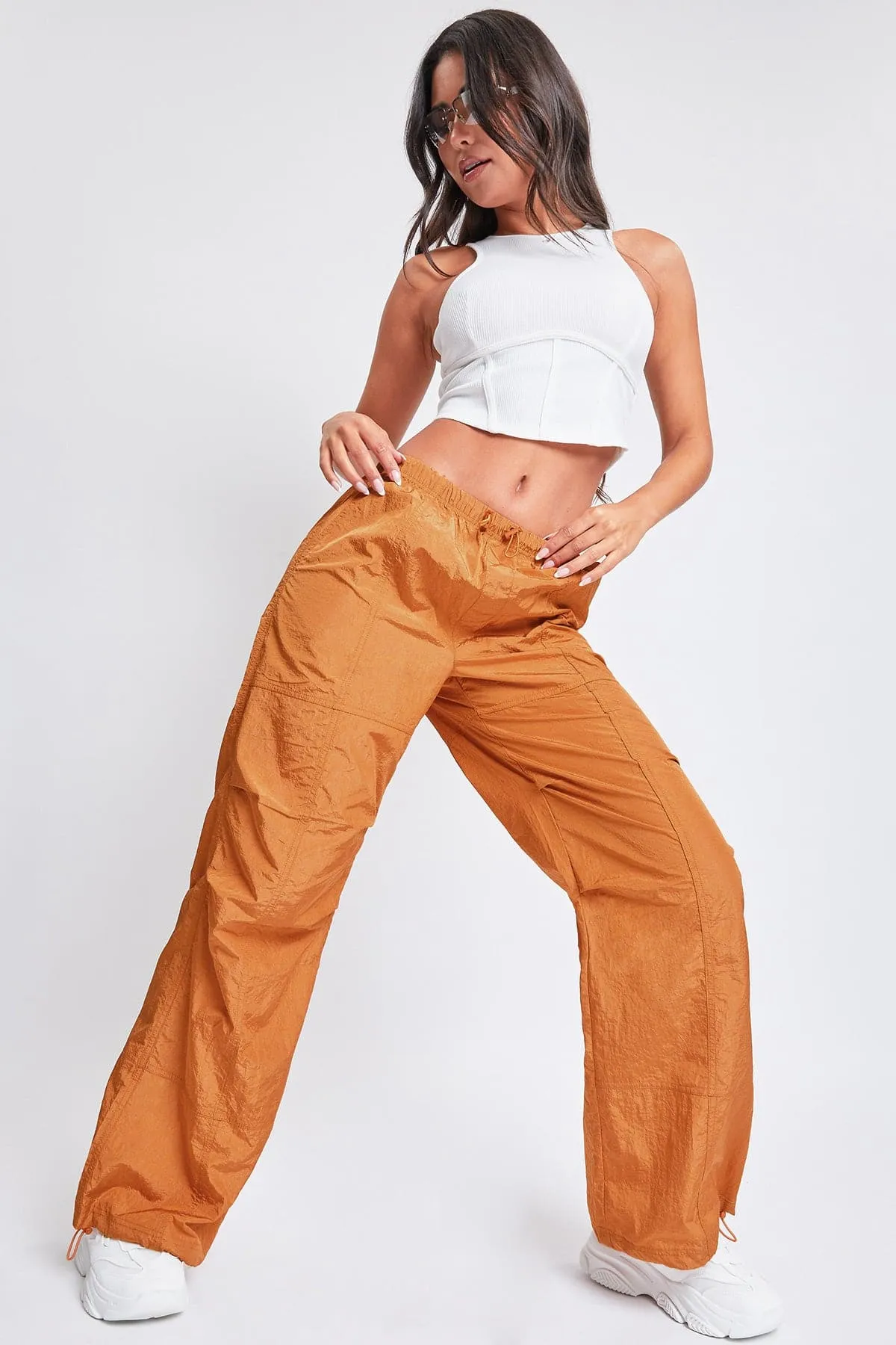 Women's Pull-On Nylon Parachute Pants